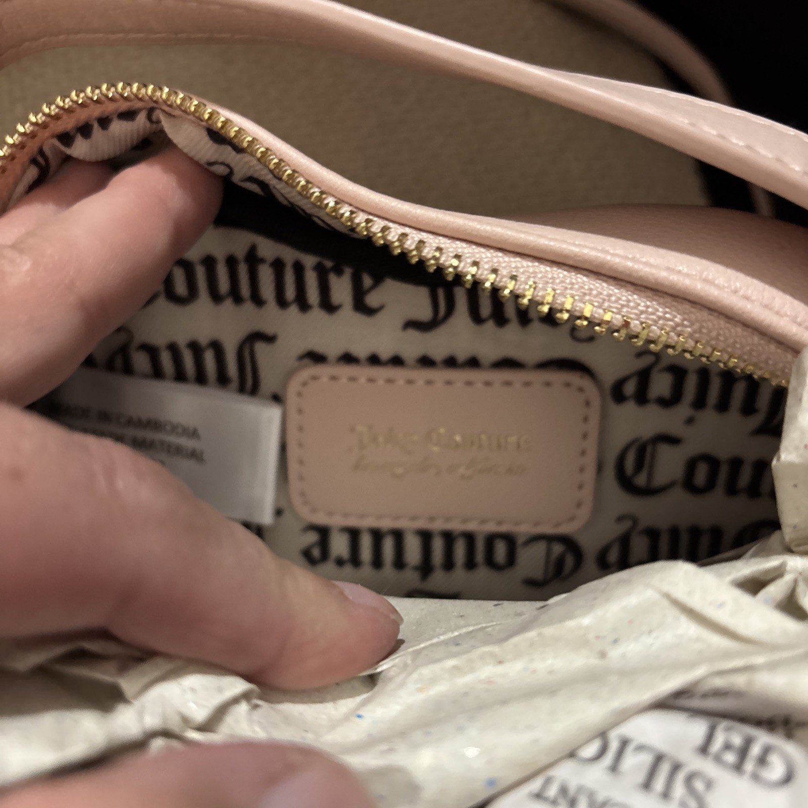 NWT Juicy Couture Pink Clay #2 Precious Moments Heart Crossbody MSRP $118