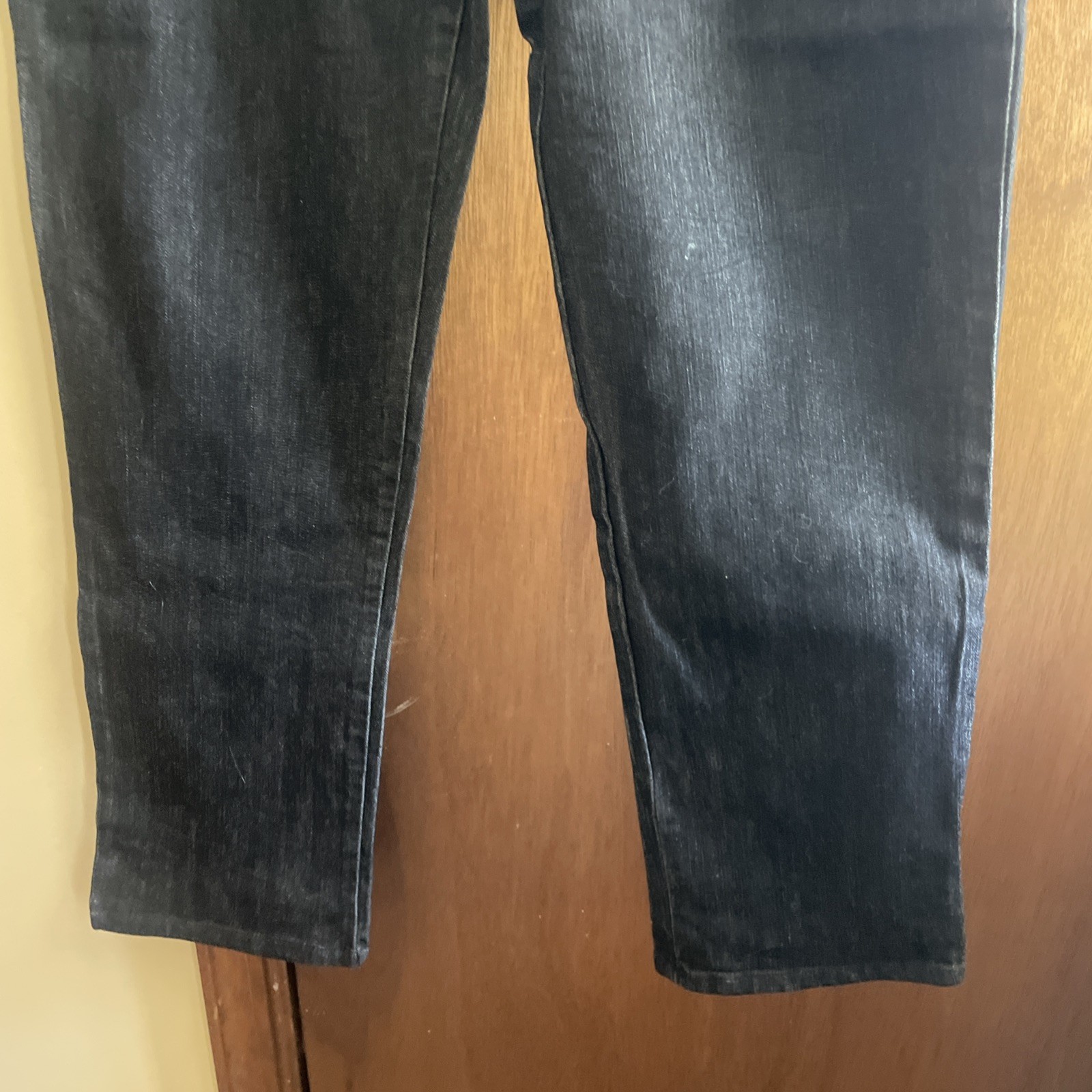 Gloria Vanderbilt AMANDA Black Jeans-Zipper/Button Closure-Size 14 MISSY AVERAGE