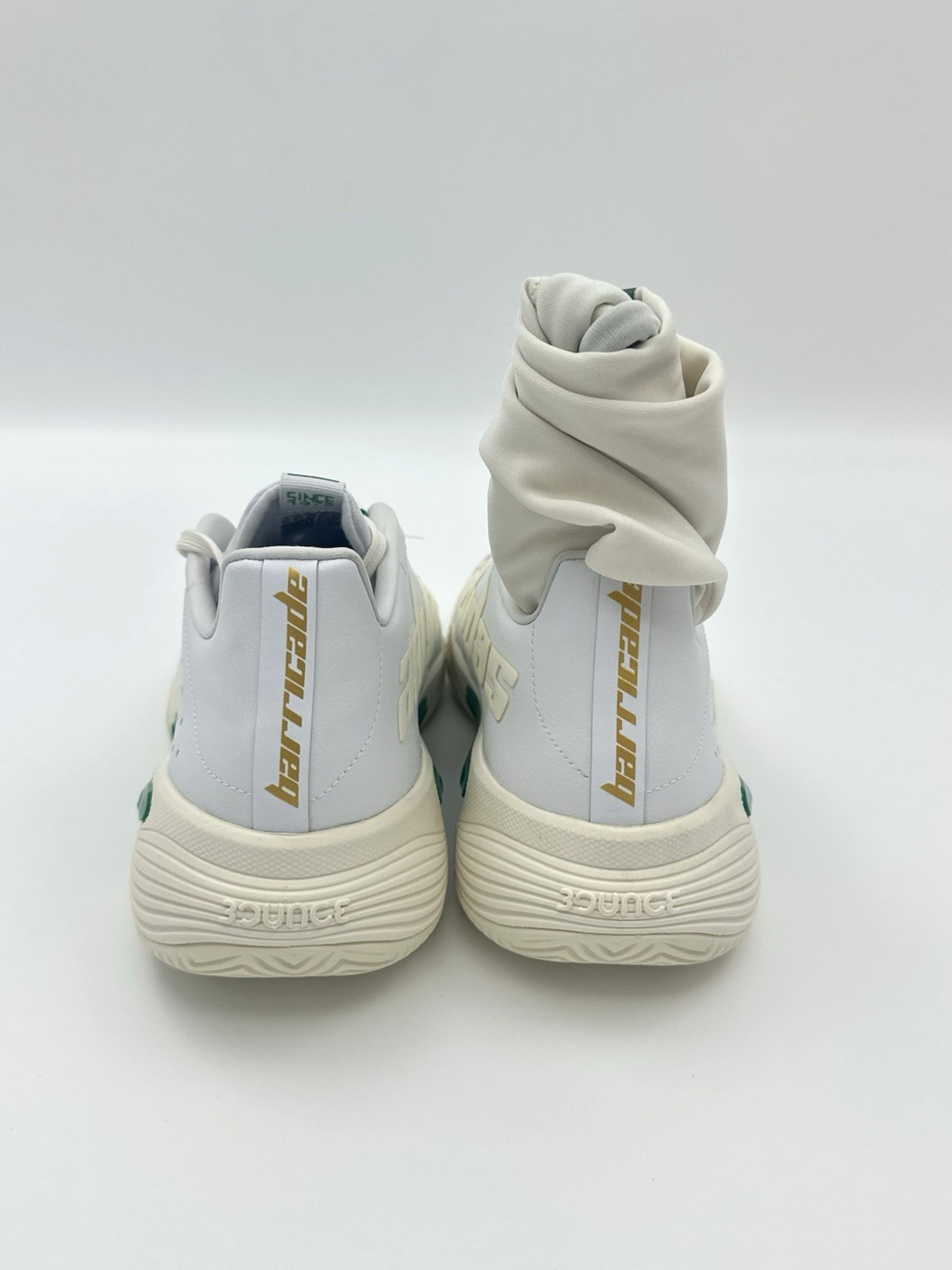 Adidas Barricade U Stanniversary Men’s Size 10 White Green Tennis Shoes GZ1408