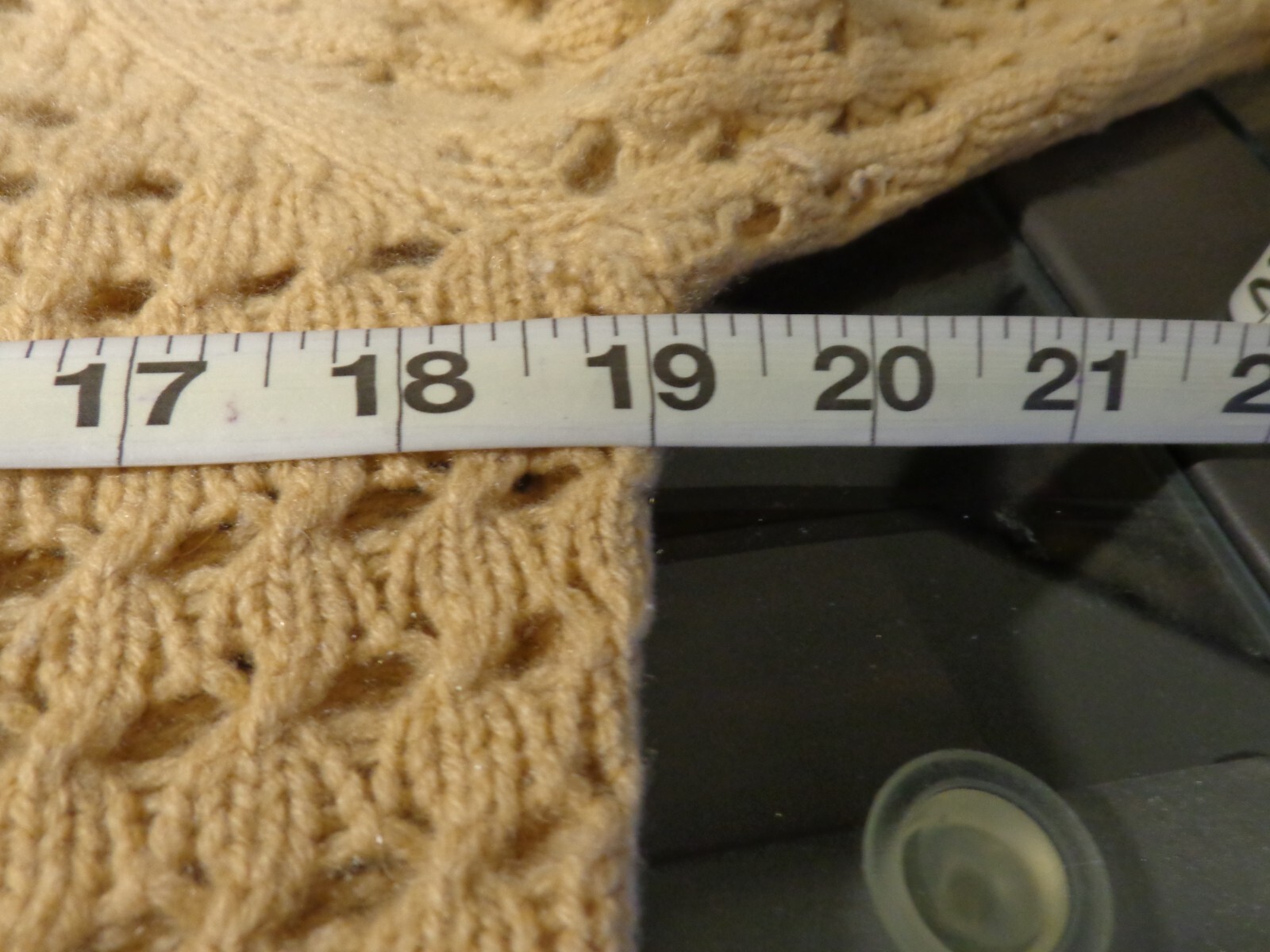 Cullen Sweater Women’s S Light Peach 100% Cashmere Turtle Neck Open Knit