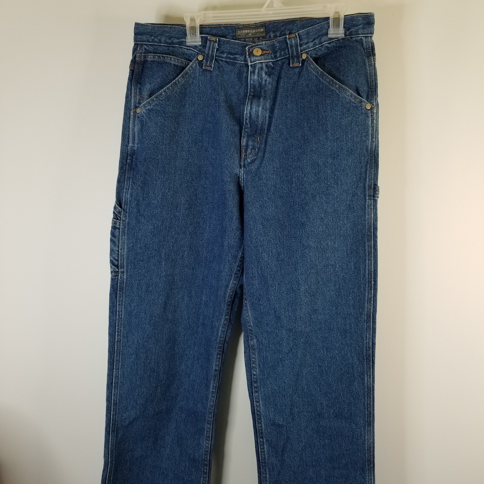Saddlebred Straight Leg Carpenter’s Jeans Men’s W32x32 Blue Medium Wash Denim