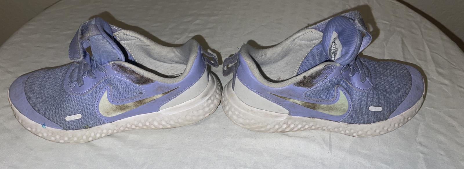 NIKE REVOLUTION 5 SZ 13.5C LIGHT THISTLE WHITE CHARDON LEGER PSV BQ5672-500