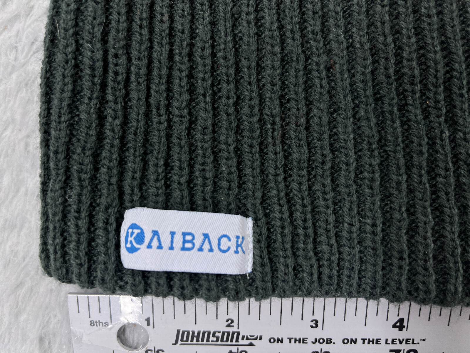 Kaiback Beanie Toque Adult One Size Gray Orange Knit 100% Acrylic Ski Snowboard