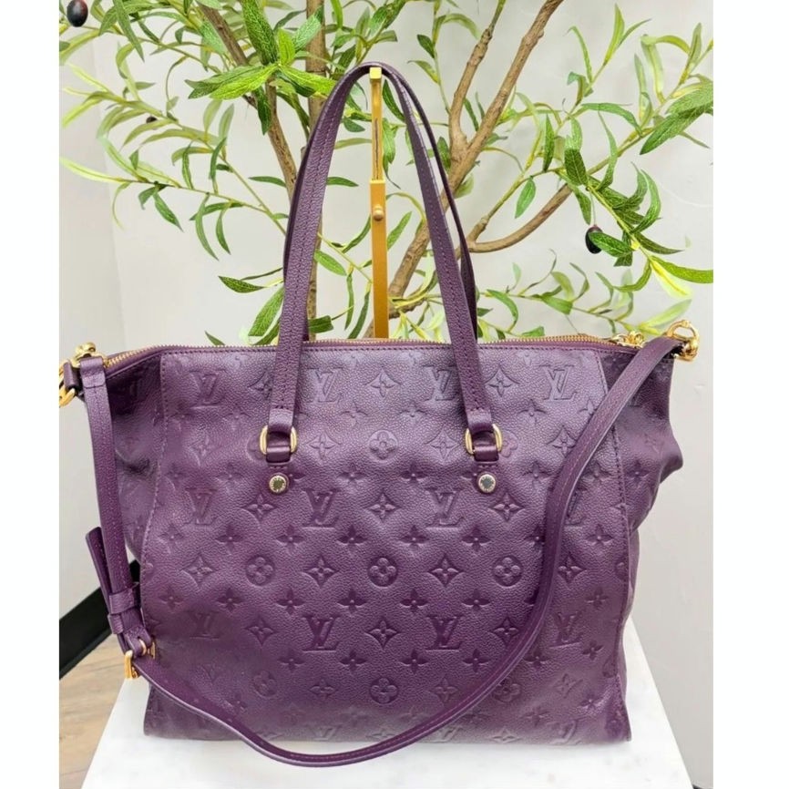 Louis Vuitton Purple Monogram Empreinte Embossed Leather Lumineuse PM Bag Purse