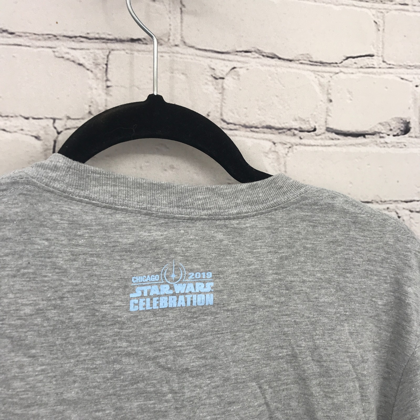 Star Wars Shirt Men Medium Gray Rebel Alliance Logo Celebration 2019 Chicago New