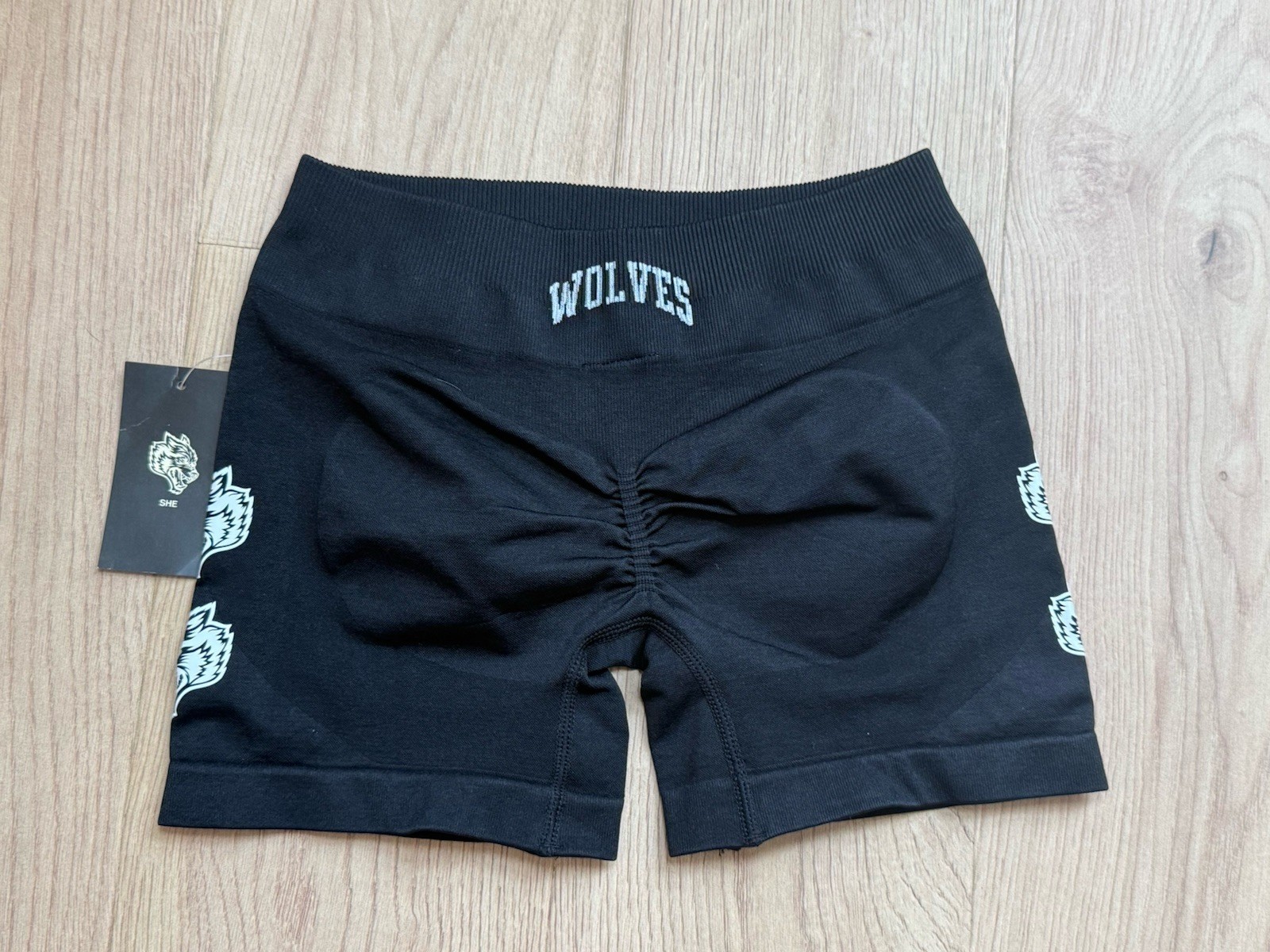Darc Sport Our Loyalty Seamless Katya Shorts Womens Small Black Wolf NWT