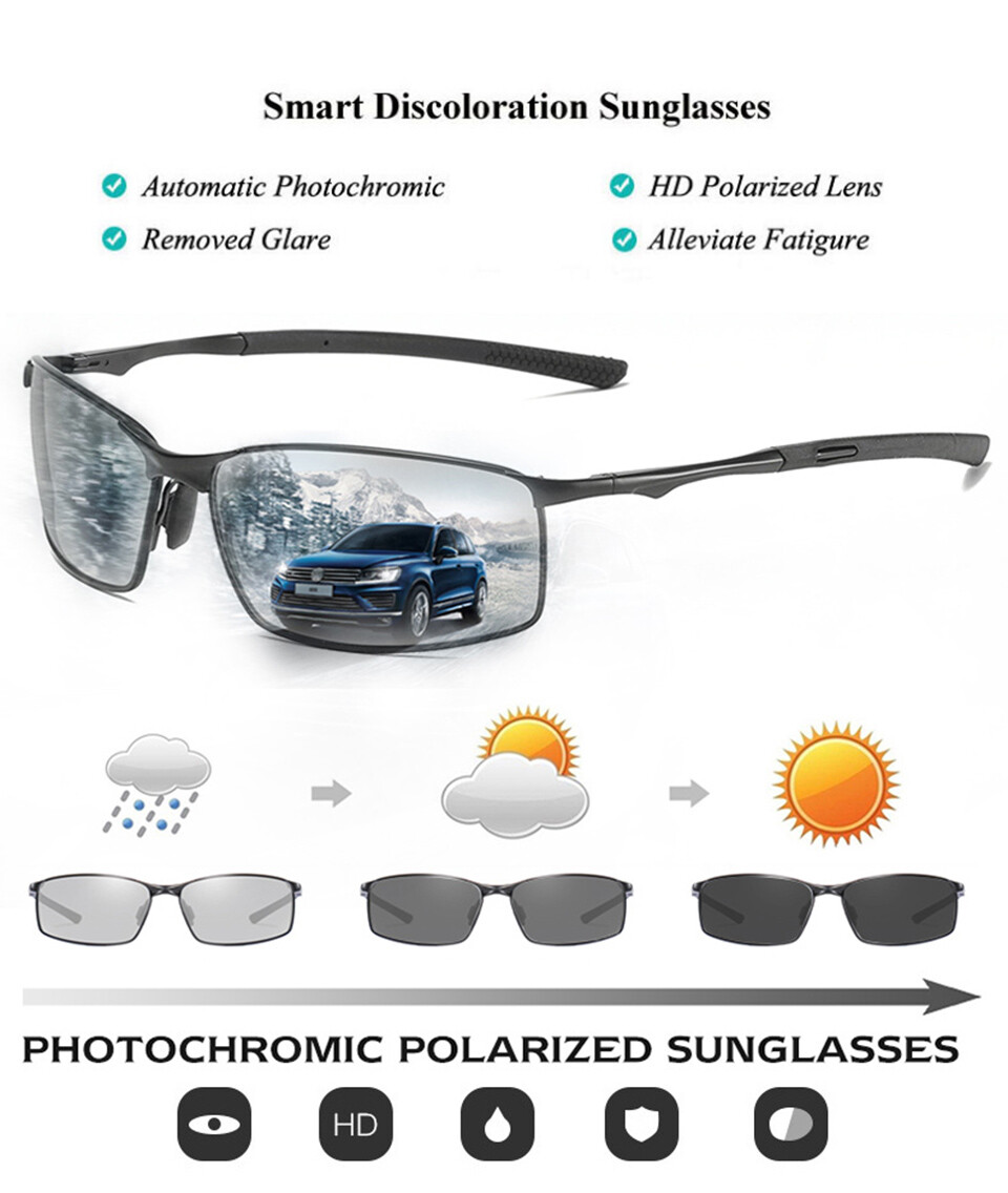 Mens Polarized sunglasses UV400 Pilot Sport Glasses Driving Eyewear With Case US