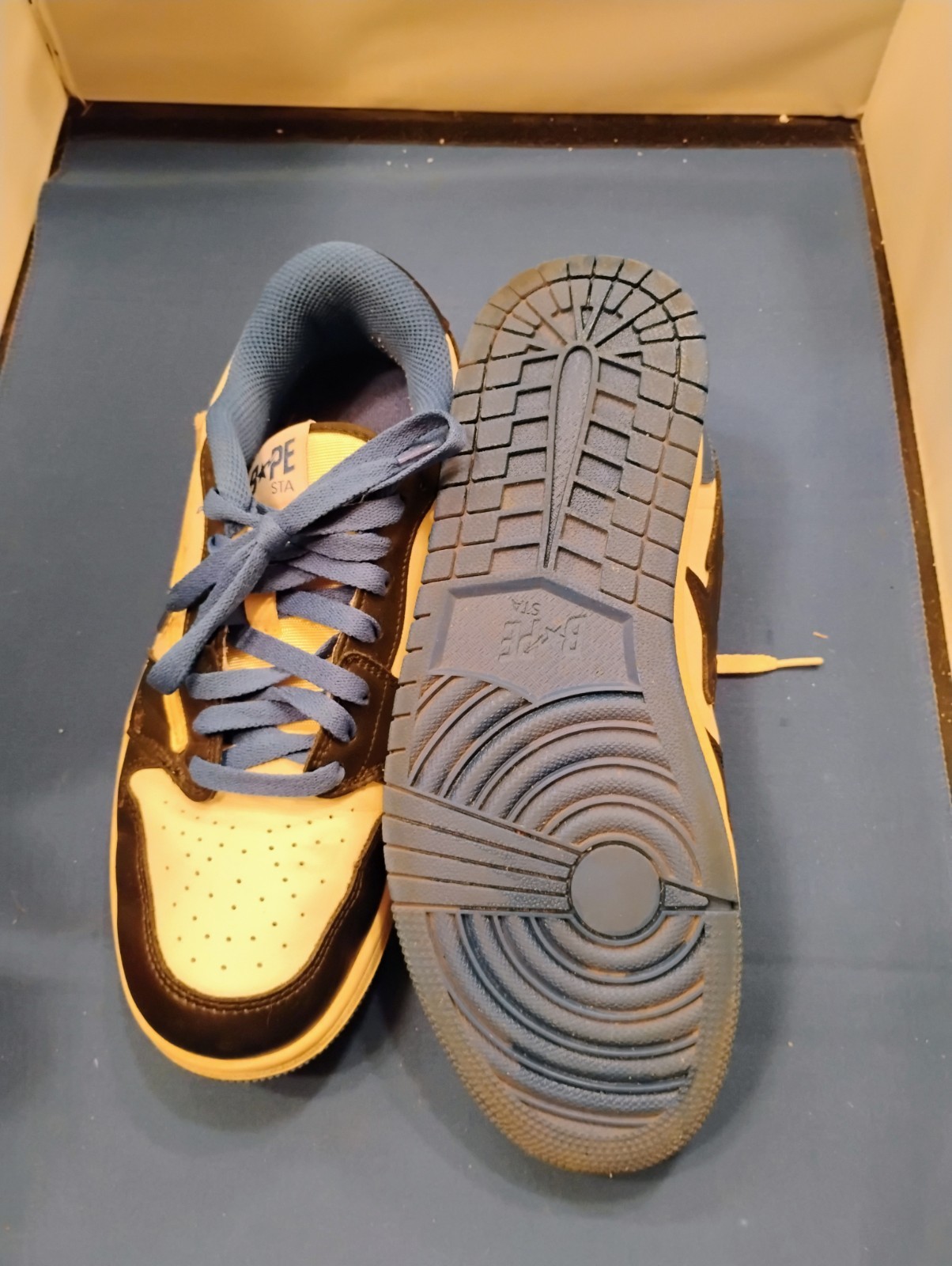 INDIGO STUDIOS BAPESTA LA V2 MEN’S 9.5 CUSTOM TRAVIS SCOTT FRAGSTA INSPIRED LOW