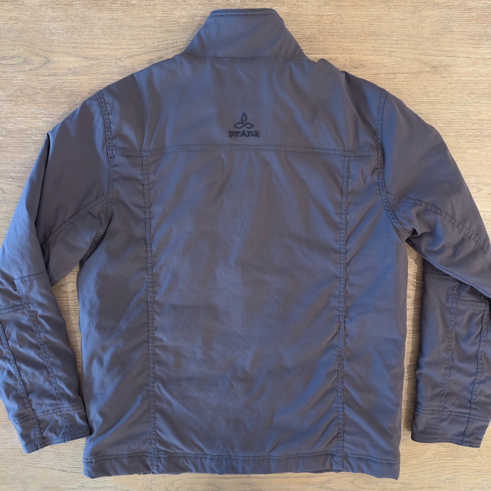 Prana Charcoal Insulated Field Jacket-Men’s Size M-Grey-Heavyweight-Stand Collar