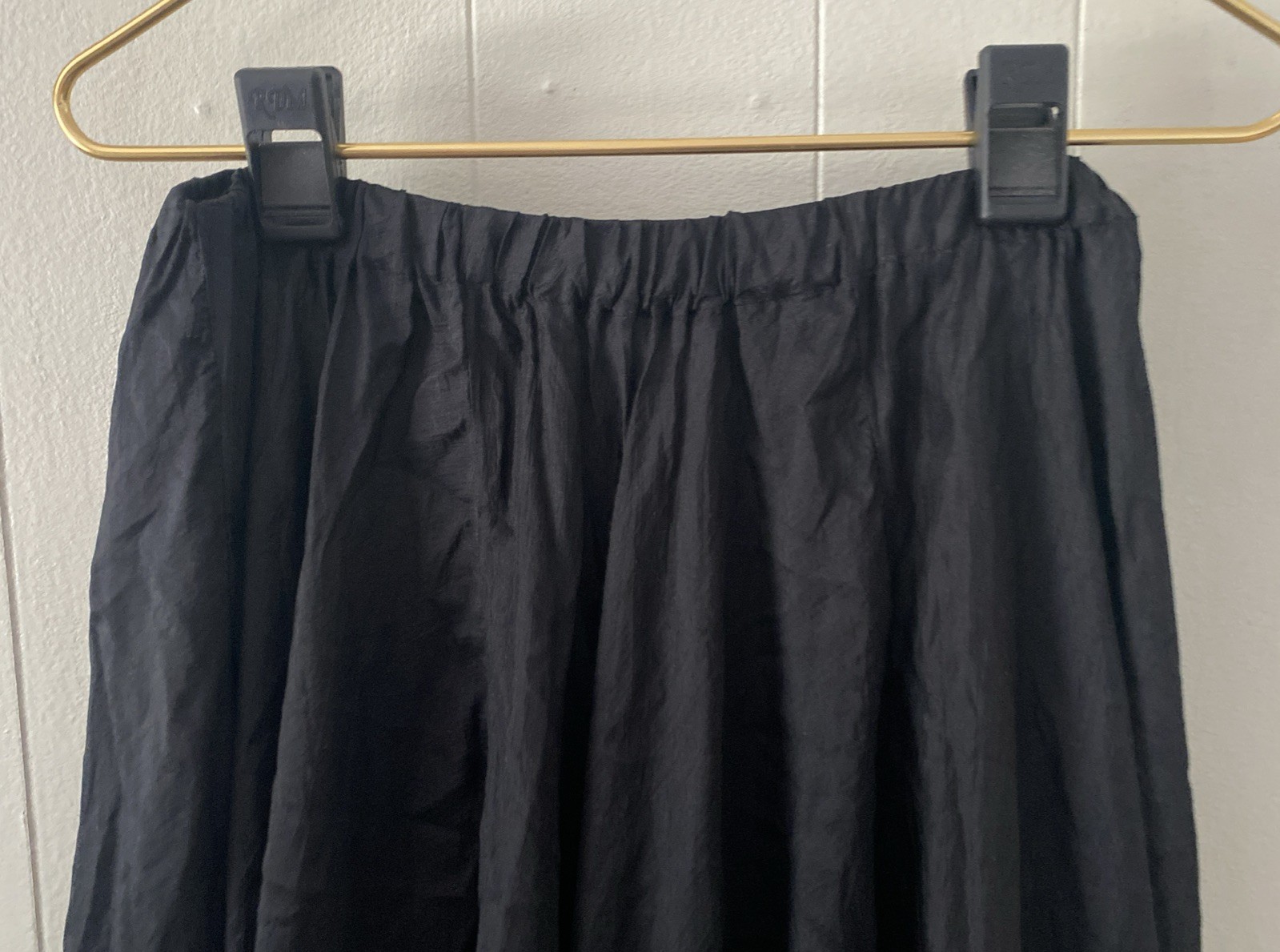 Vtg 90s Express Black 100% Silk Maxi Skirt Stevie Nicks Festival Gypsy Boho Sz M