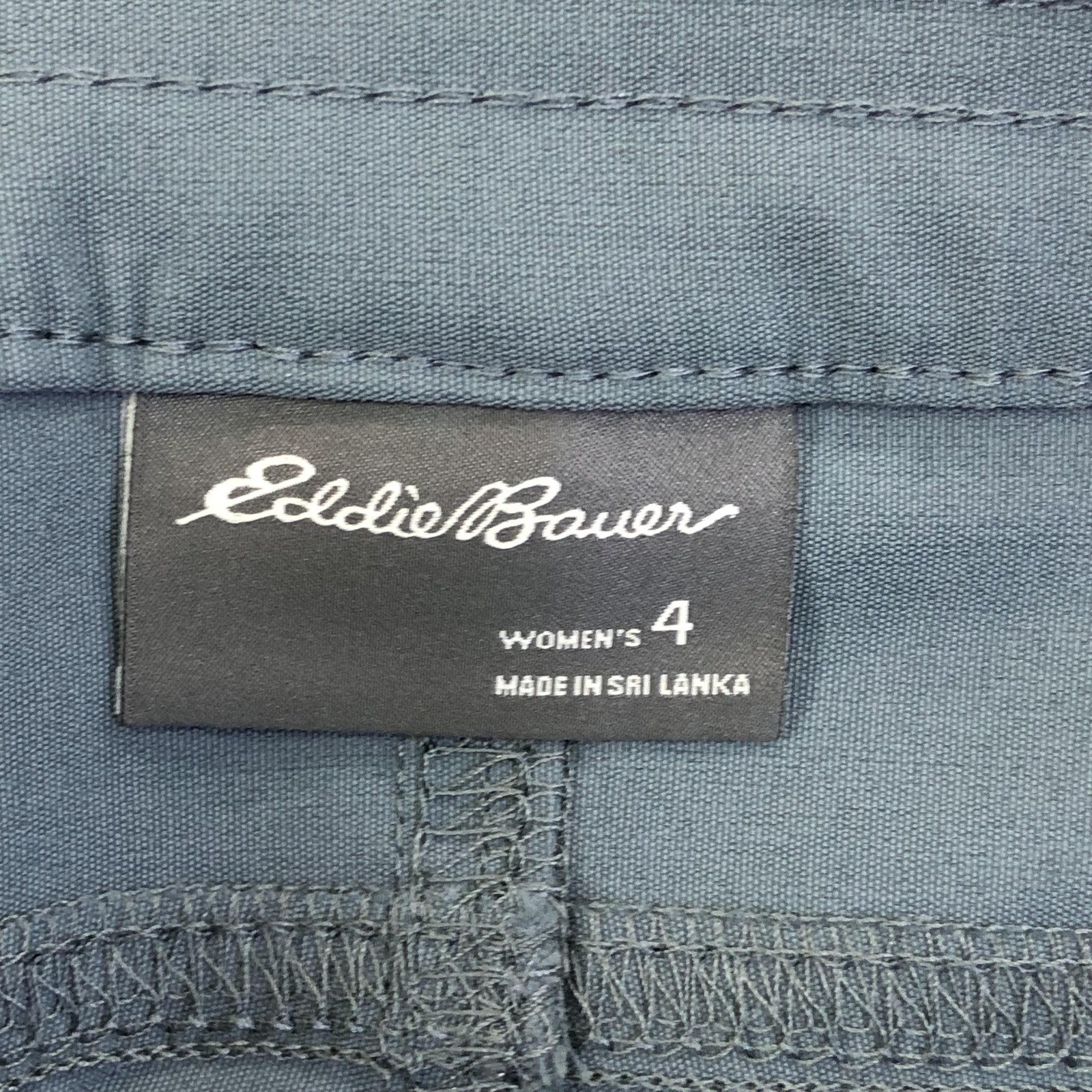 Eddie Bauer Rainier Capri Pants Womens 4 Gray Nylon Hiking Outdoor Stretch