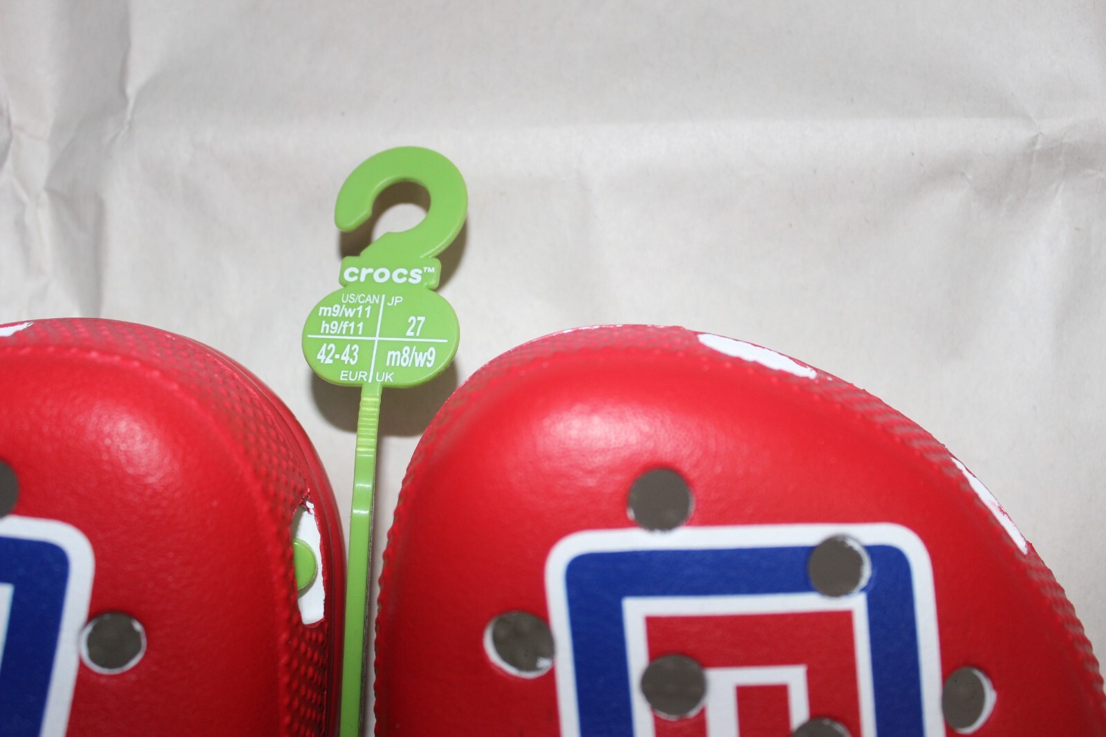 Crocs Los Angeles Clippers Red/ Blue Size 9M/ 11W