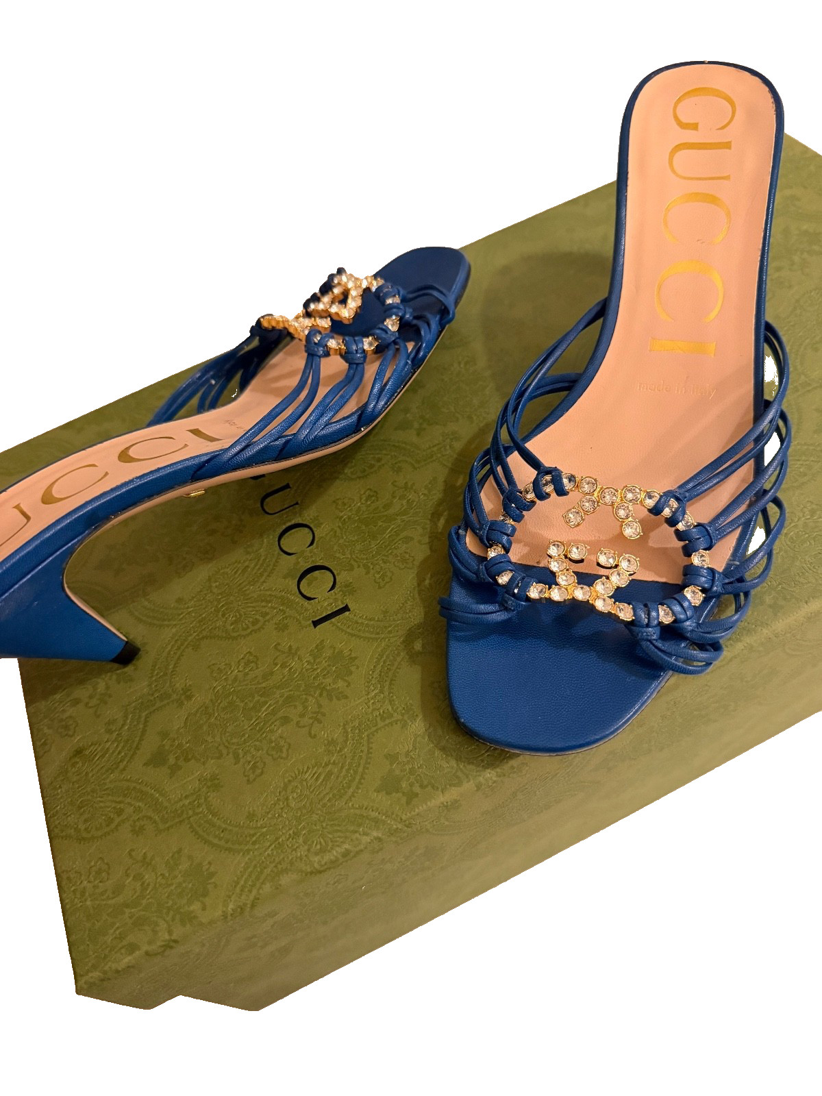 gucci crystal sandals