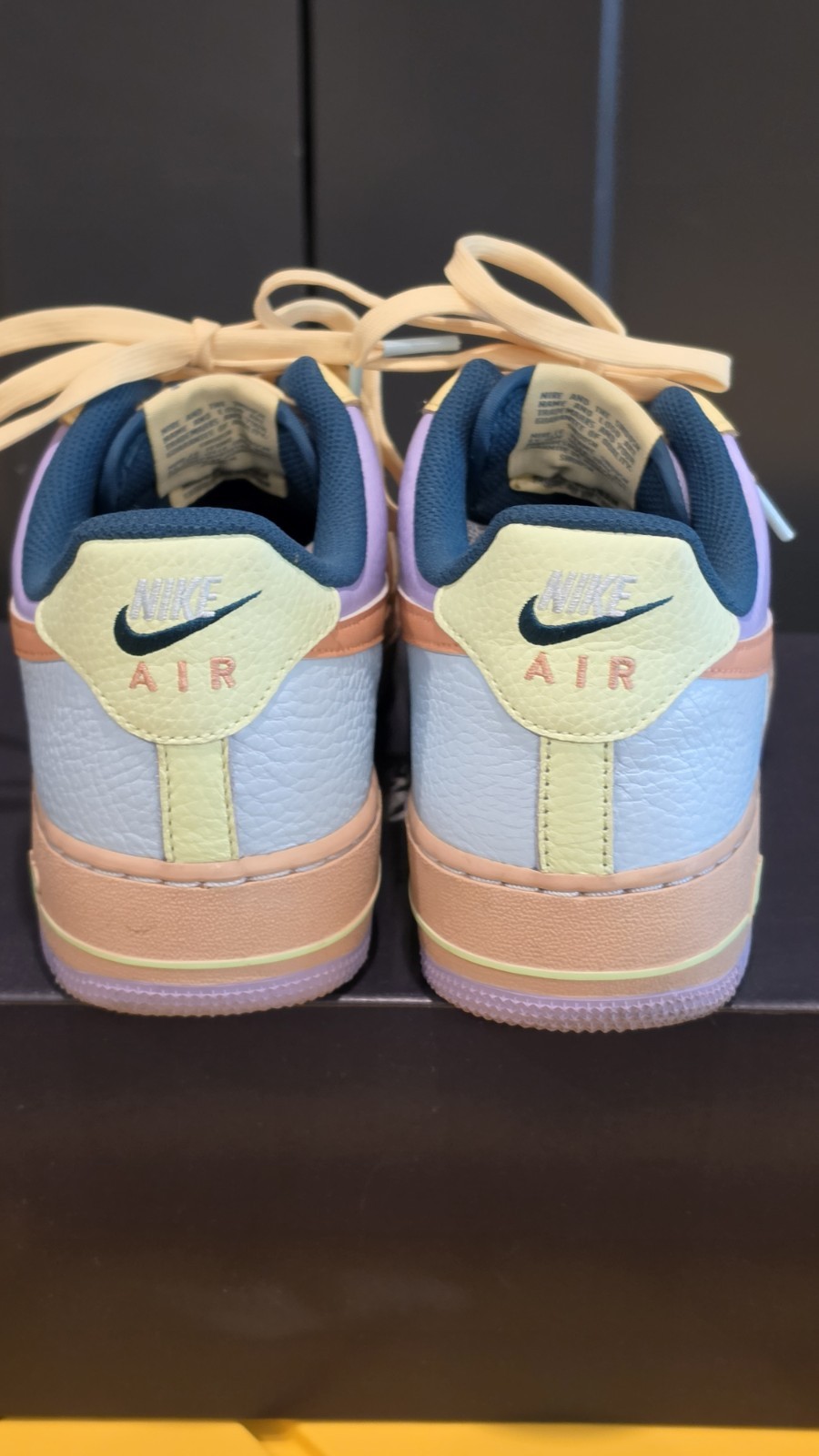 Nike Air Force 1 ’07 LV8 Multicolor Colorblock Beige Peach Blue Men’s Sneakers
