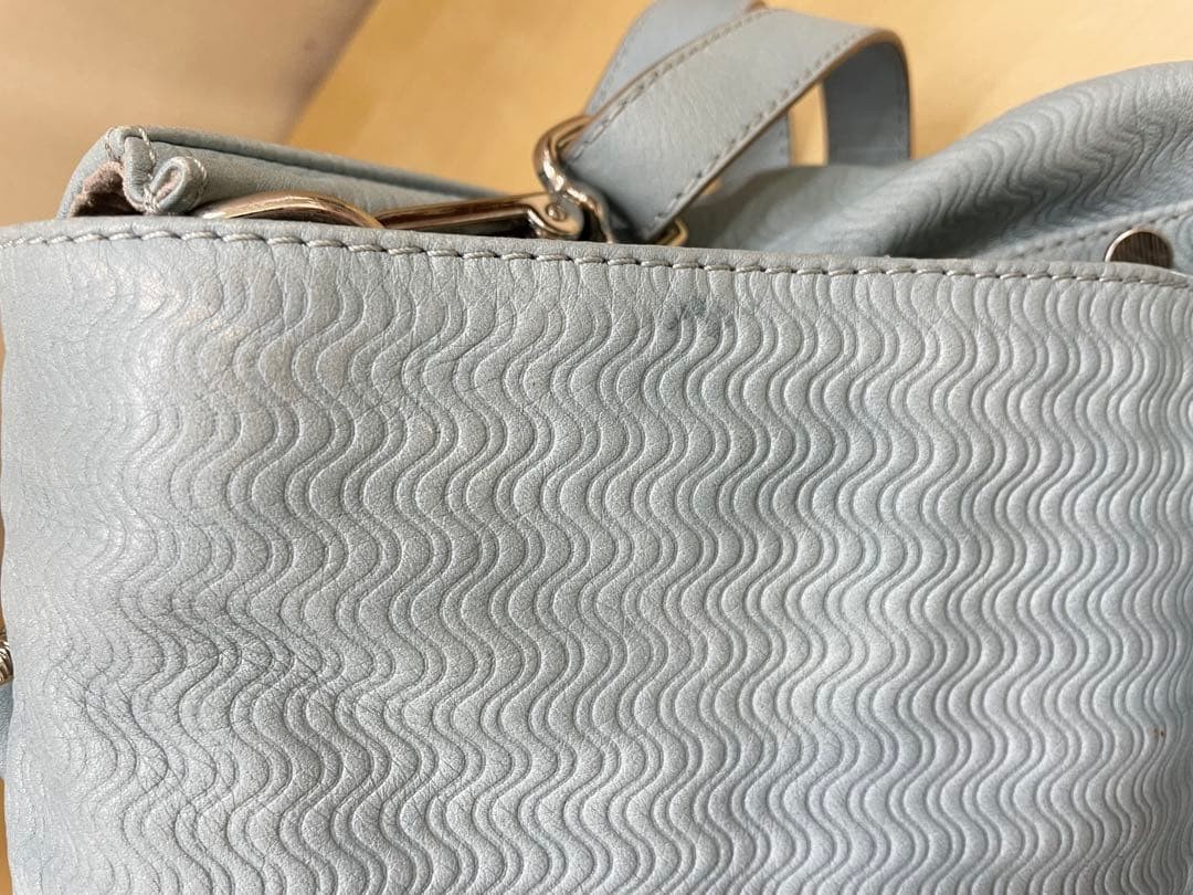 ZANELLATO POSTINA M Handbag Shoulder Bag Leather Light Blue