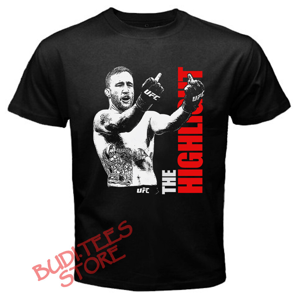 Justin Gaethje The Highlight MMA Fighter Men’s Black T-Shirt Size S-5XL