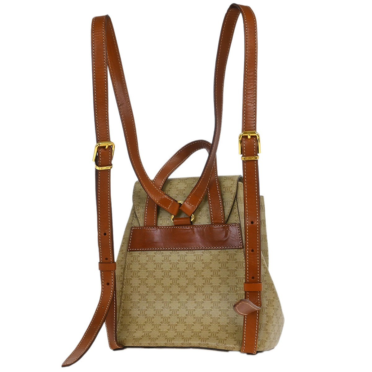 Celine Beige Macadam Backpack DM95* 155380