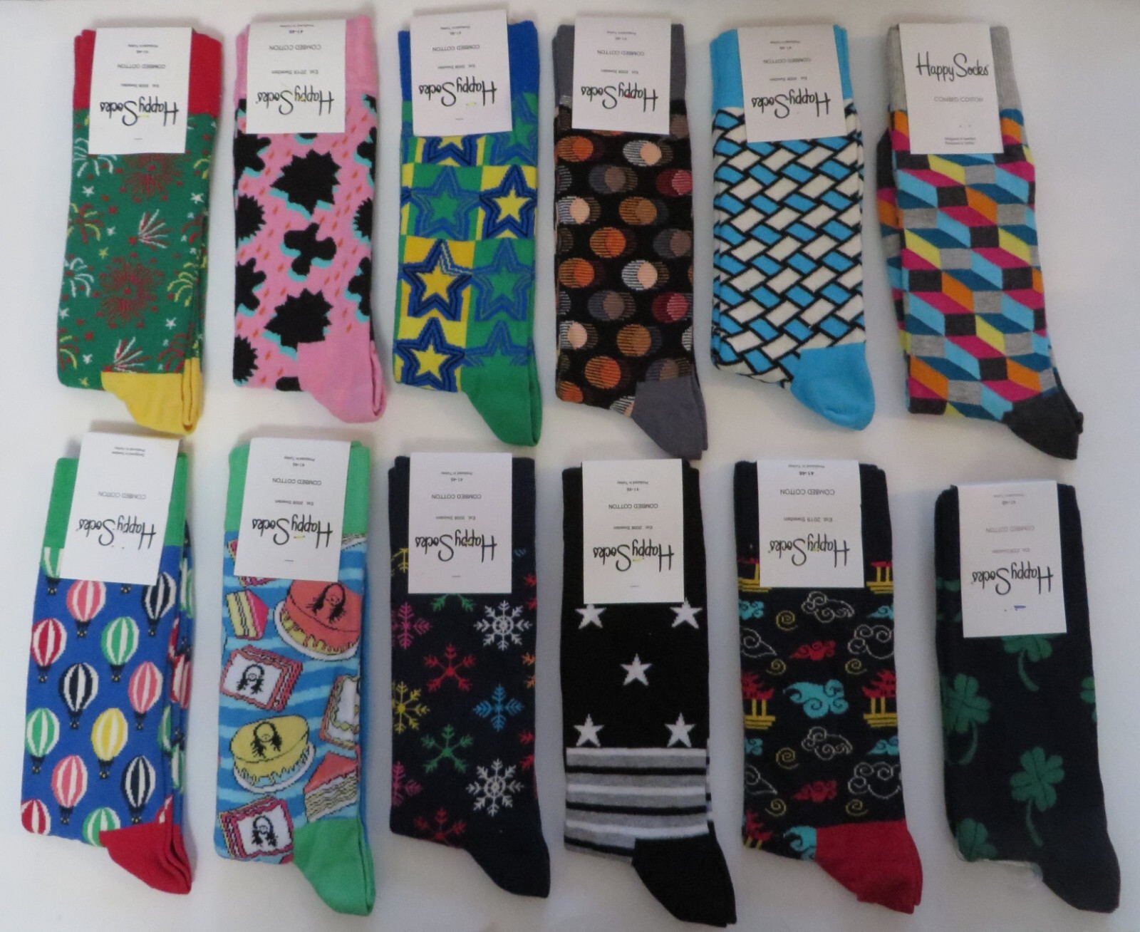 Happy Socks Men’s Classic Crew Sock, Shoe Size 10 – 13 Soft Cotton 1 Pack