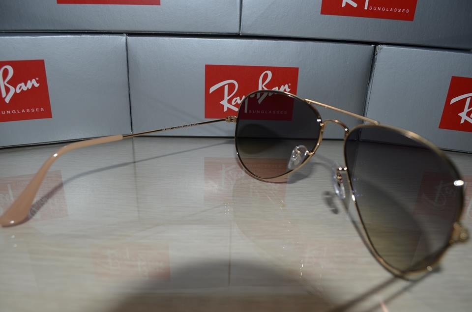 Sunglasses Aviator 3025 001/32 Light GRAY Gradient Lenses- Ray Ban Standard Size