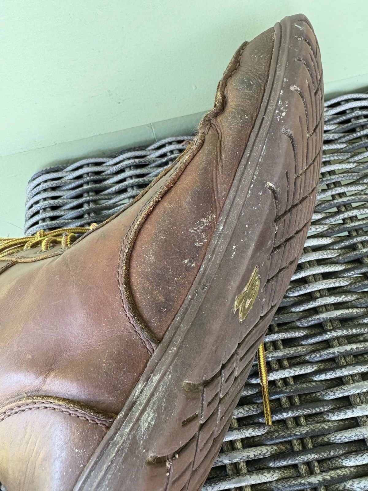 Lems Russet Leather Boulder Boot Sz 43 Mens 10 Women’s 11.5 Flaws Barefoot