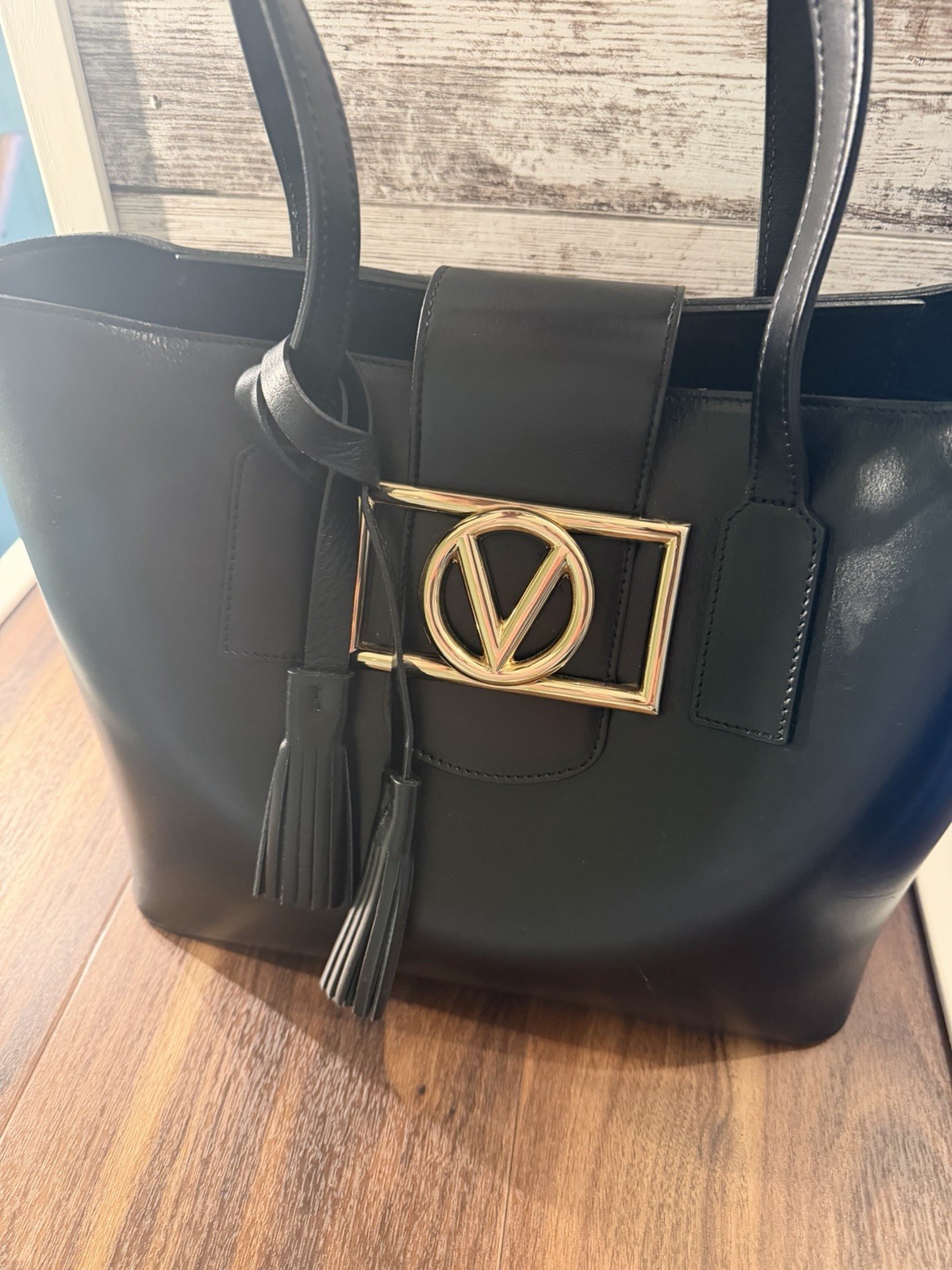 Valentino Black Leather Purse