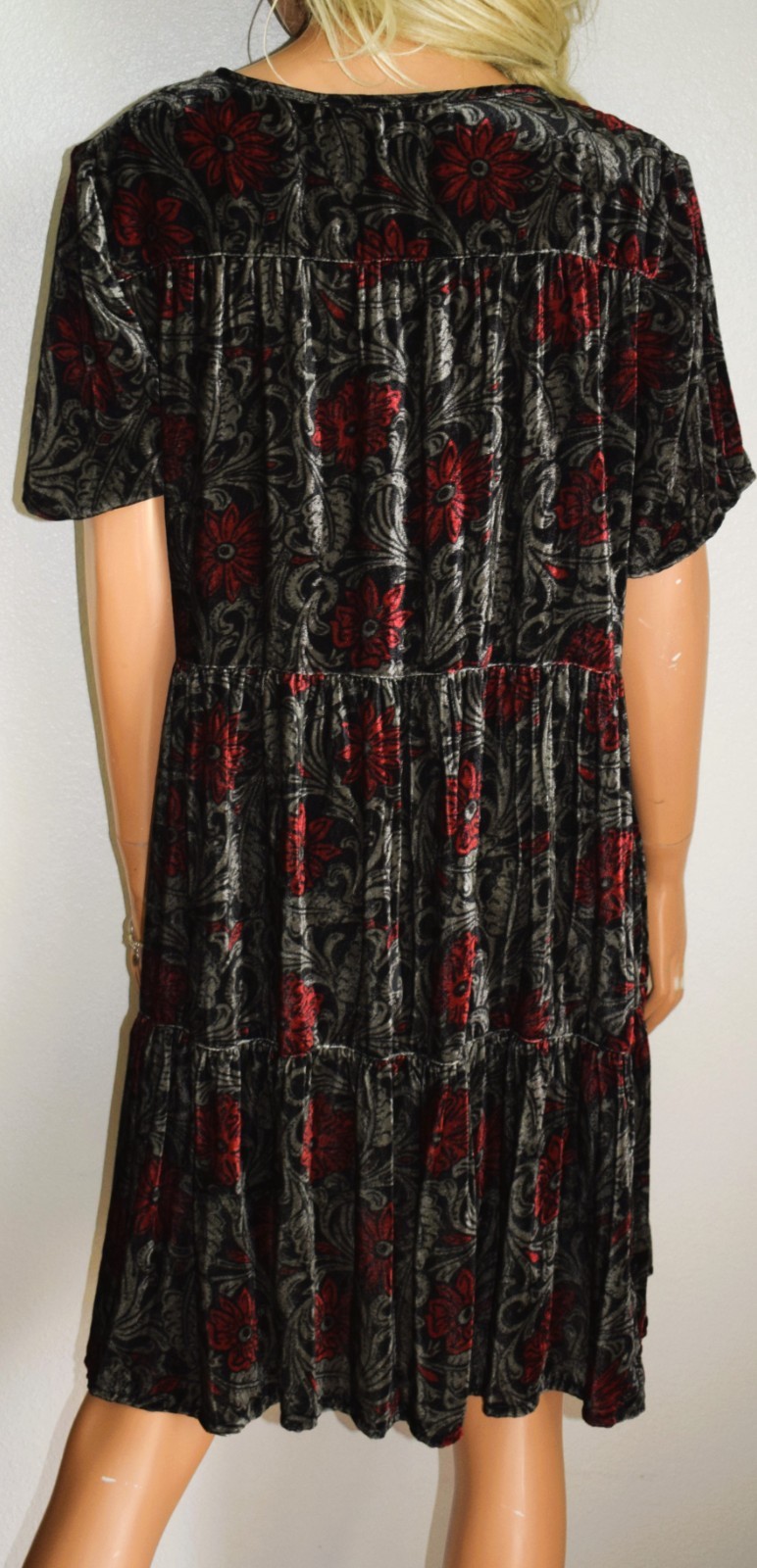 NWT DOUBLE D RANCH Greystone Chapel Velvet Tunic Dress Large