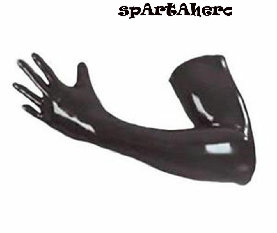 100% Latex Pure Latex 3D Moudl Opera Long Gloves Rubber Moulded Seamless