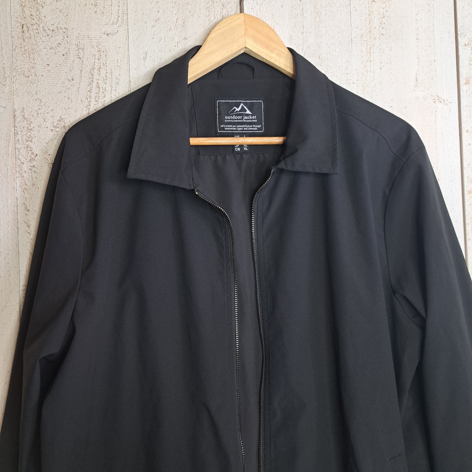 Techwear Normcore Harrington Black Outdoor Jacket Men’s XL Utility Tactical