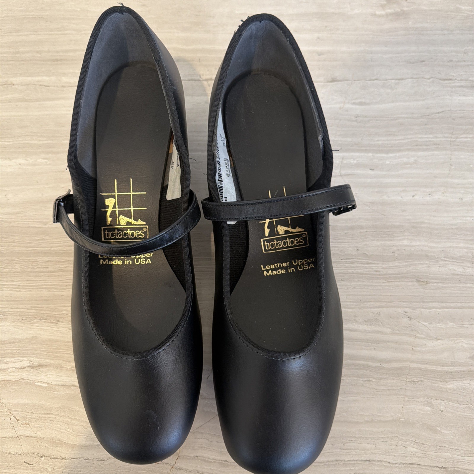 Women’s Size 7 Tic Tac Toes Black Dance Shoes. Brand New Never Worn. No Box