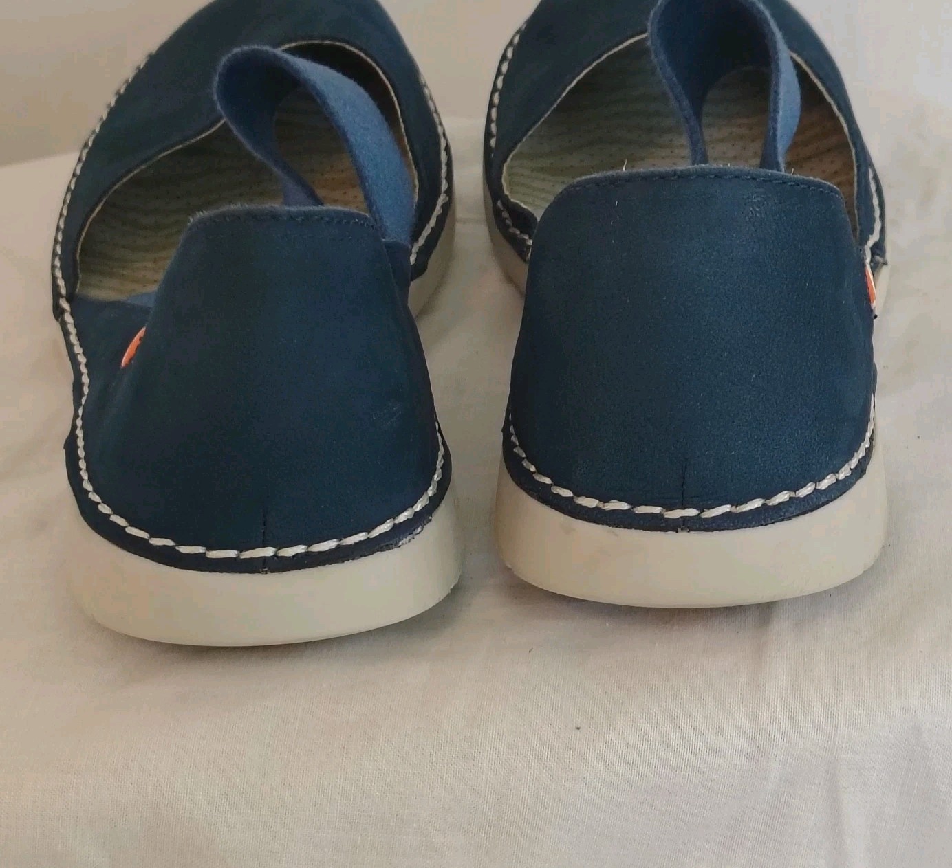 Softinos FLY LONDON Teja Mary Jane Navy Nubuck Leather Flats EU 40 / US 9-9.5