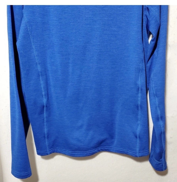 Eddie Bauer Men’s XL Blue 1/4 Zip Fleece Pullover Mock Neck w/ Pockets