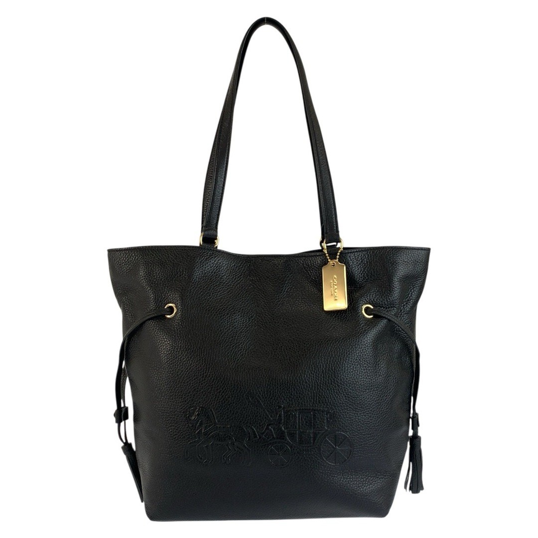 Excellent Condition COACH Andy Black Gold Hardware Leather H2279 CA200 Tote Bag