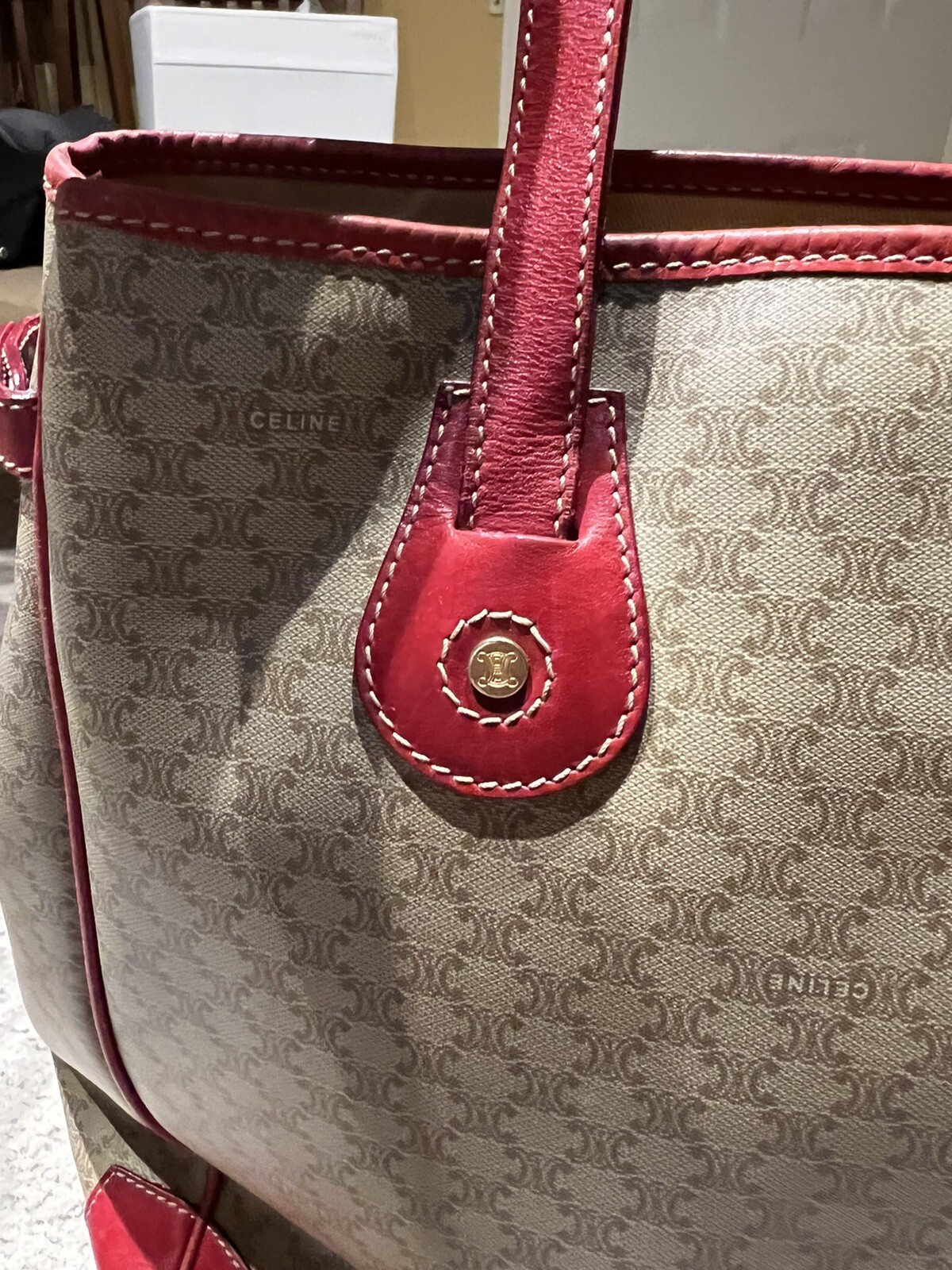 Celine Paris Bag Macadam Shoulder Handbag