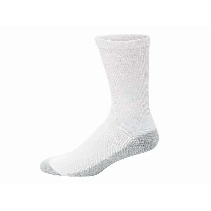 Hanes Men’S Double Tough Crew Socks, 12-Pair Pack size 6-12 shoe size