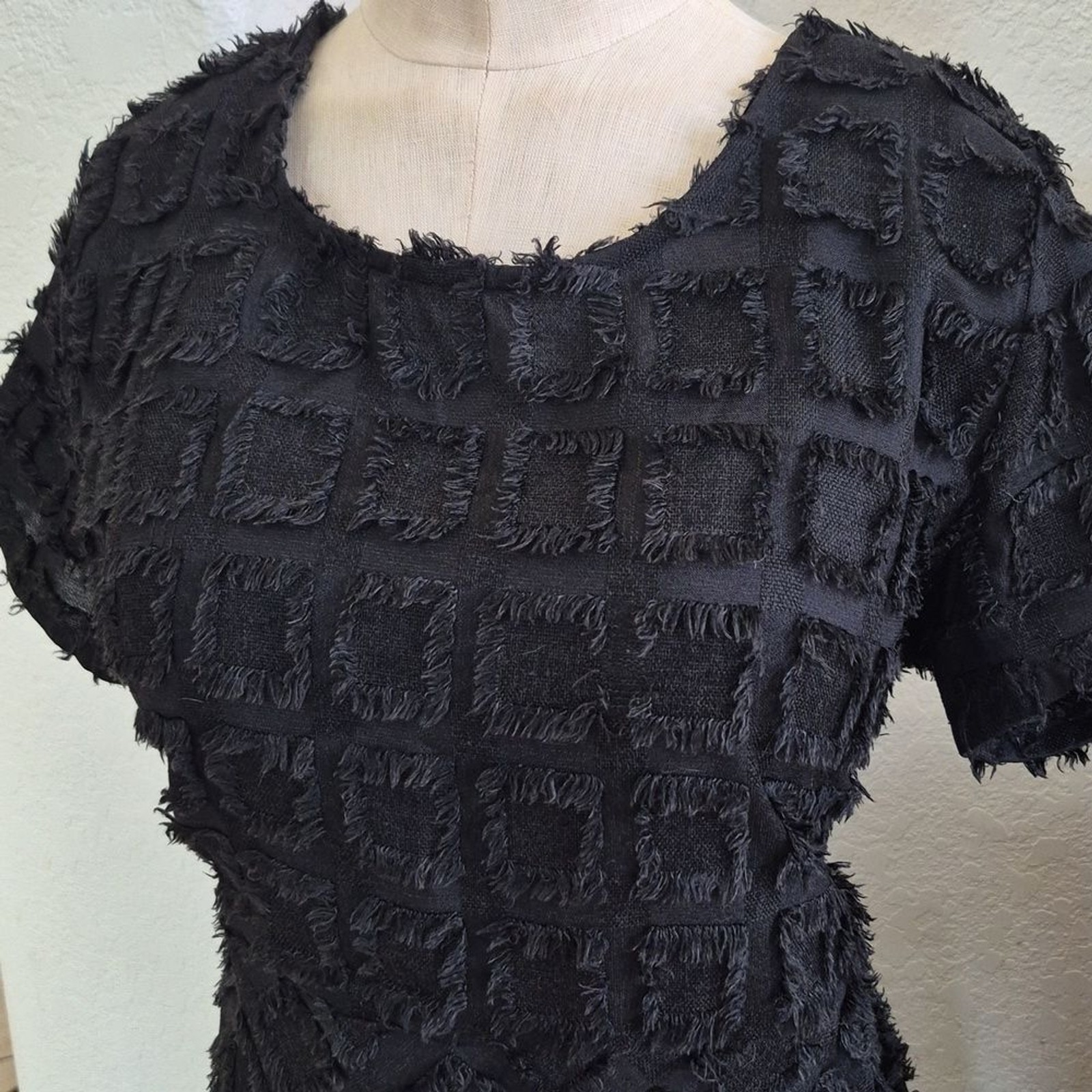 Cubism Los Angeles, Square & Diamond, Eyelash Design, dress with pockets