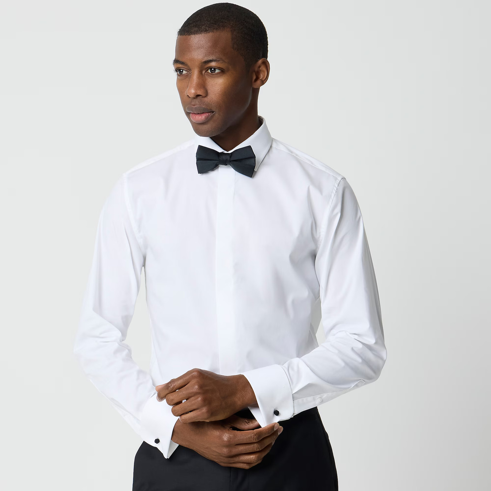 New JCREW Size 14.5 / 33 Thompson Tuxedo Shirt in White $98 CA998