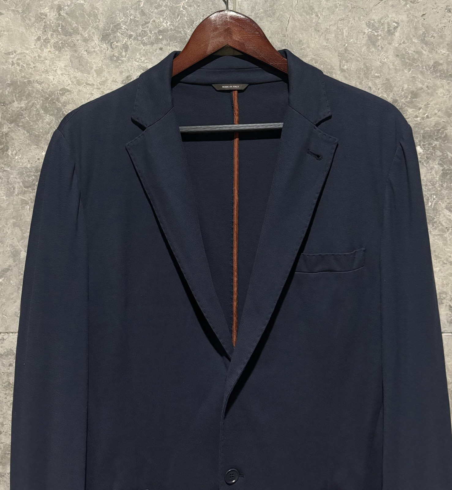 LORO PIANA ‘Sweater Jacket’ Lightweight Knit Cotton Jersey Piquè 52 IT $3250+