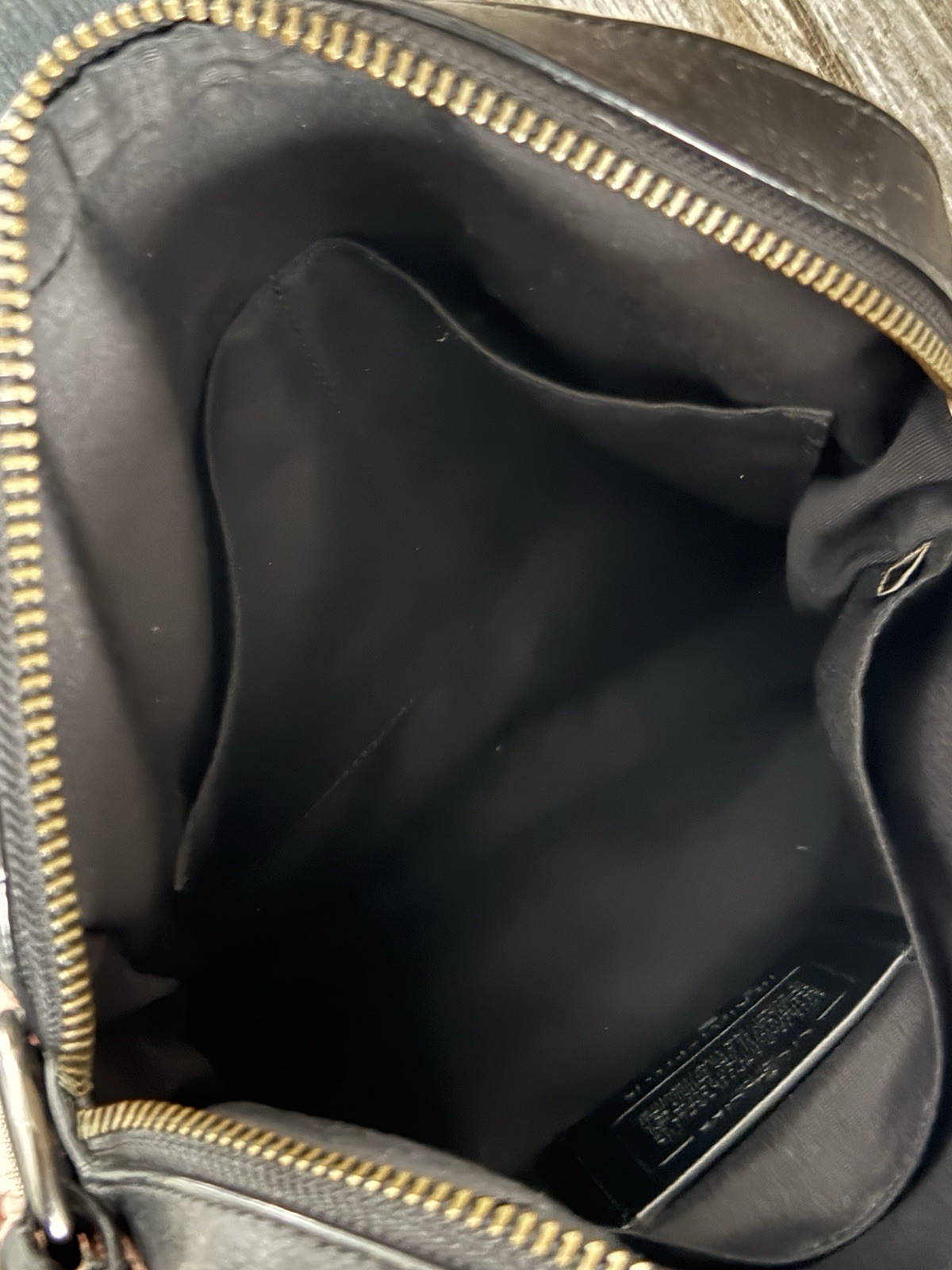 Coach Houston Flight Black Pebble Leather Crossbody Bag F68014 Casual Everyday