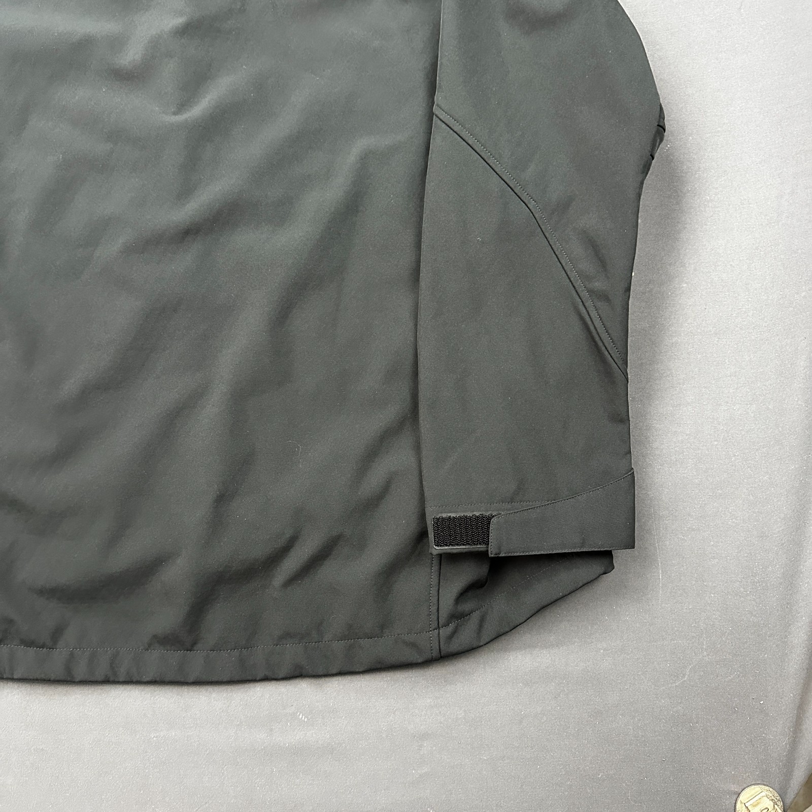Gerry Softshell Jacket Mens 2XL Black Fleece Lined Hooded Outdoor Full Zip