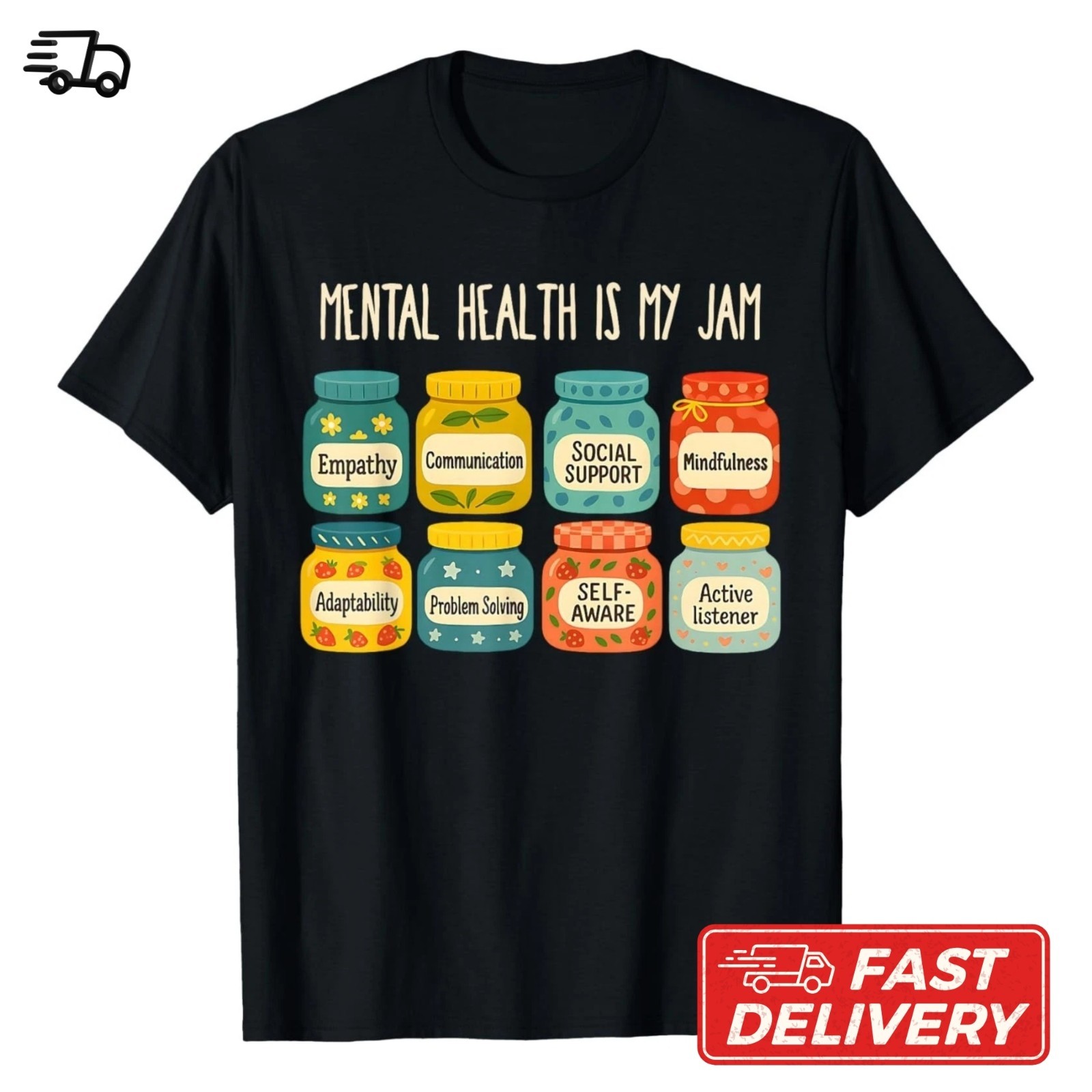 Mental Health Awareness T-Shirt Support Empathy Graphic Unisex Tee