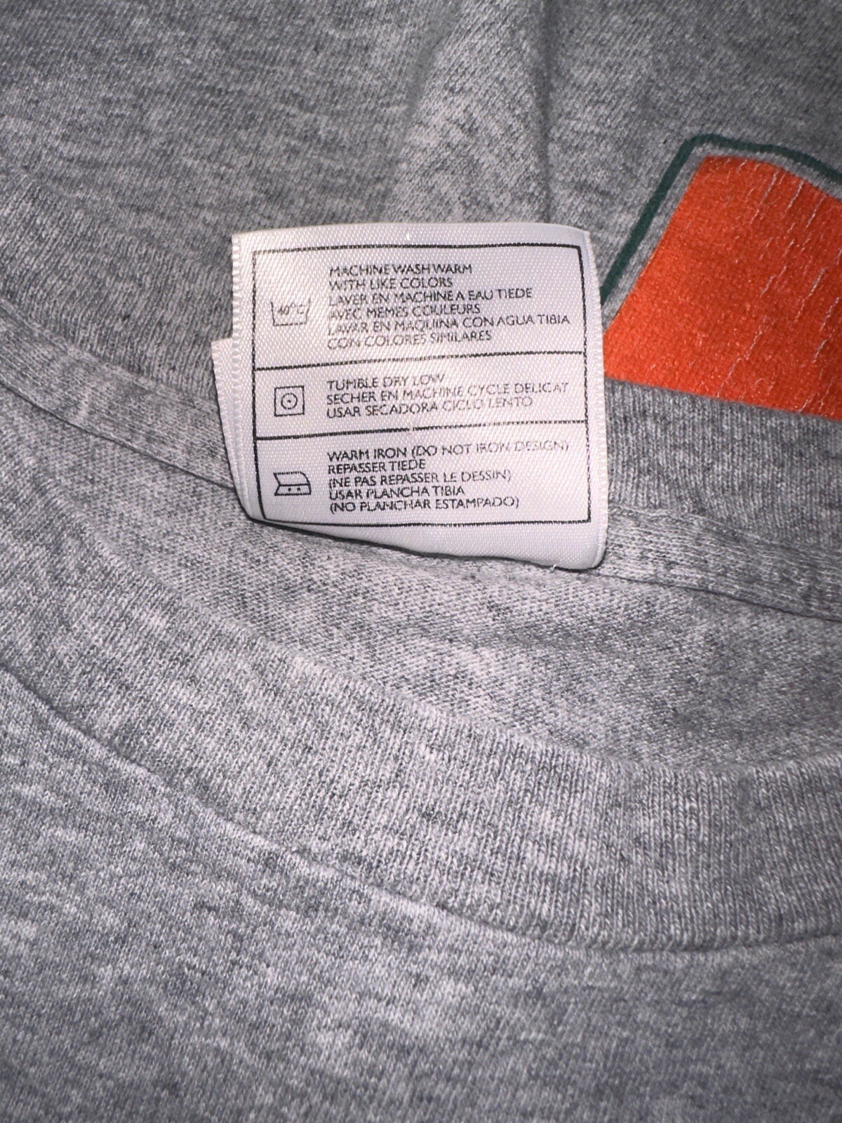 Vtg 90s Nike Spell Out Big Wrap Graphic T Shirt Made USA Gray Green Orange XL