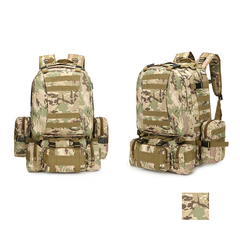 75L Military Tactical Backpack Large Army 3 Day Assault Pack Molle Bag Rucksack