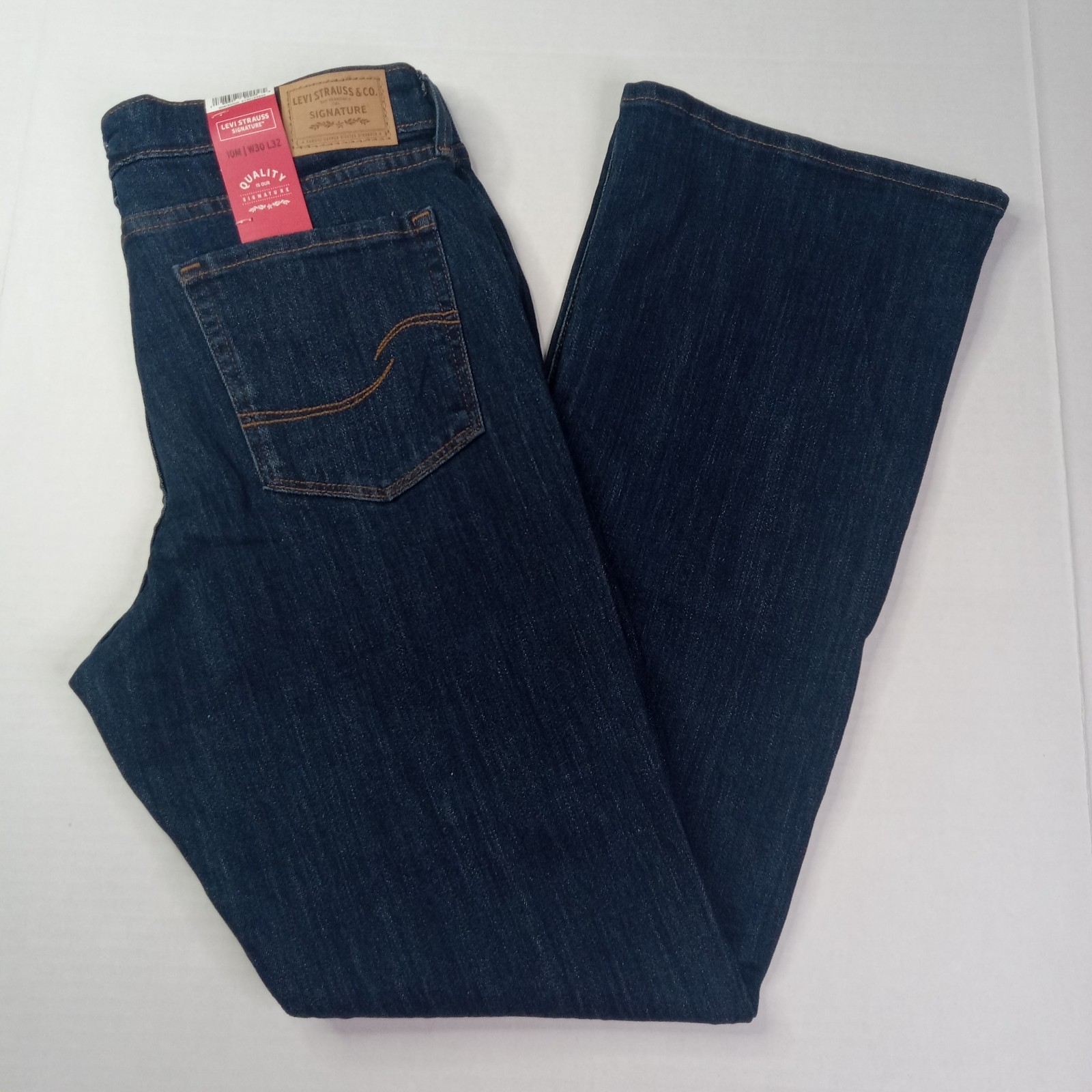 Levi Strauss Signature Mid Rise Bootcut Jeans Women’s Size 10M 30×32 Blue