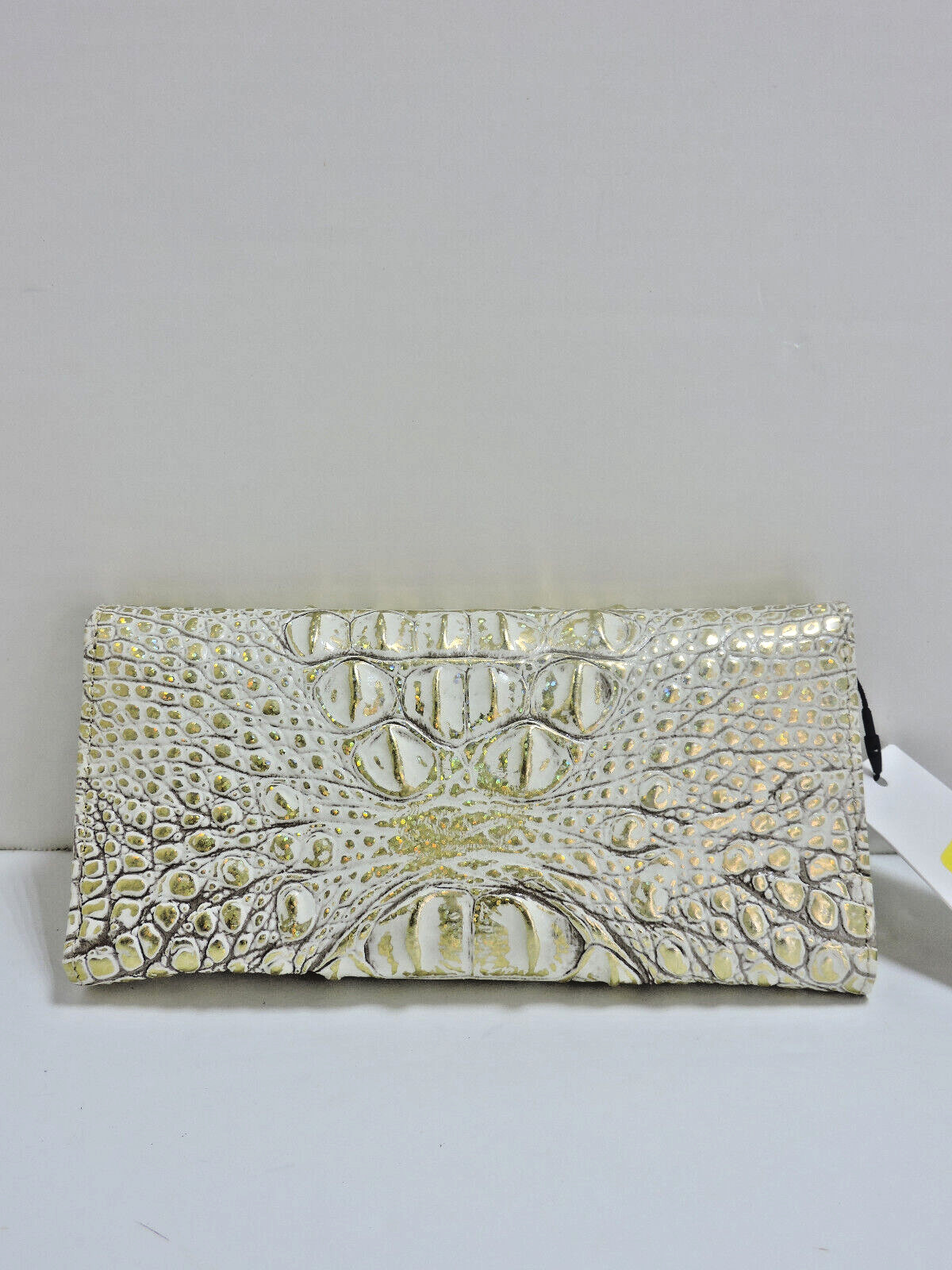 Brahmin Small Ashlee Hologram Gold Melbourne Leathe Satchel Veronica Wallet NWT