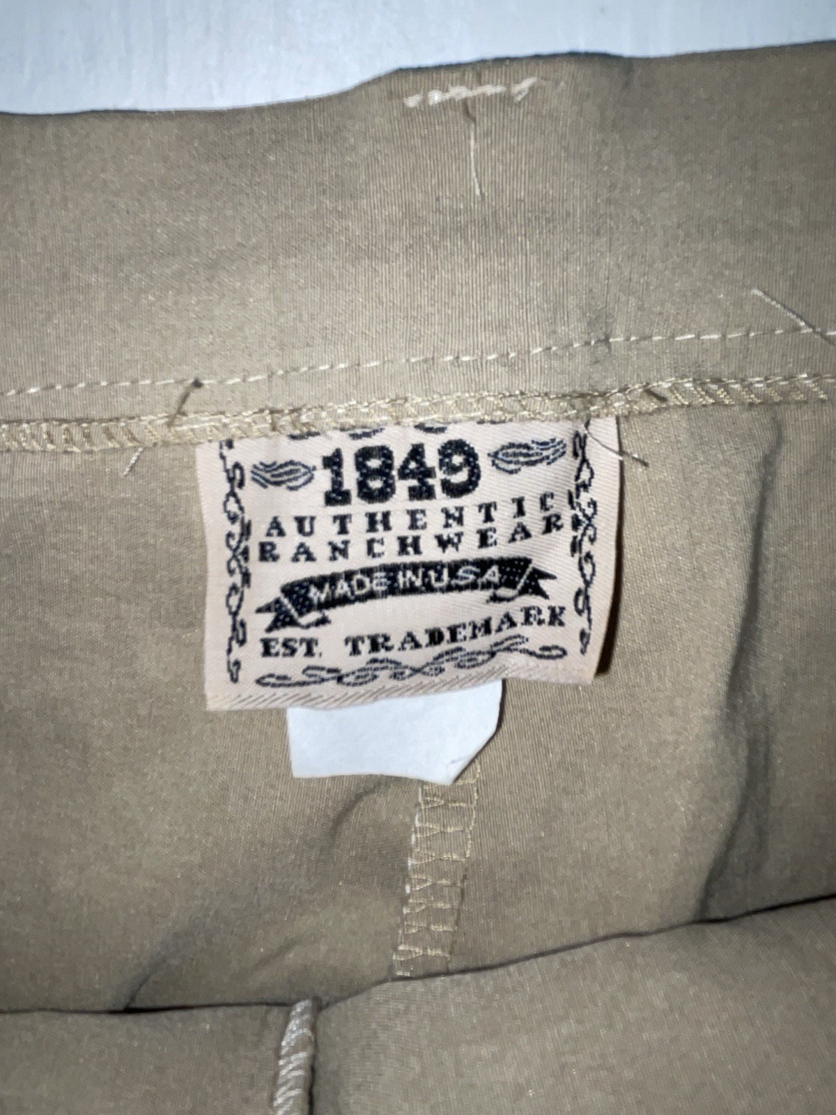 New Vintage Beige 1849 Polyester Pants #3443 XX-45