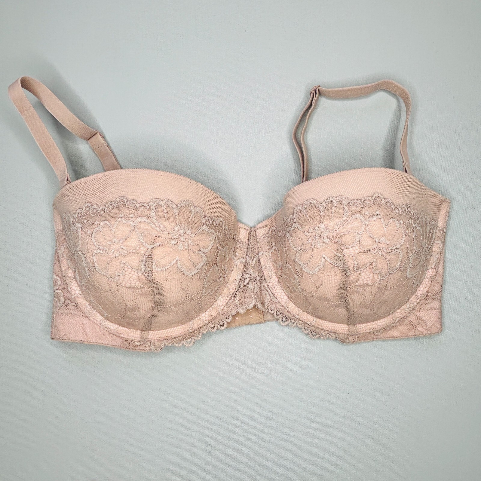 NWOT Maidenform Push Up Bra 36D Strapless Multiway Straps Padded Underwire
