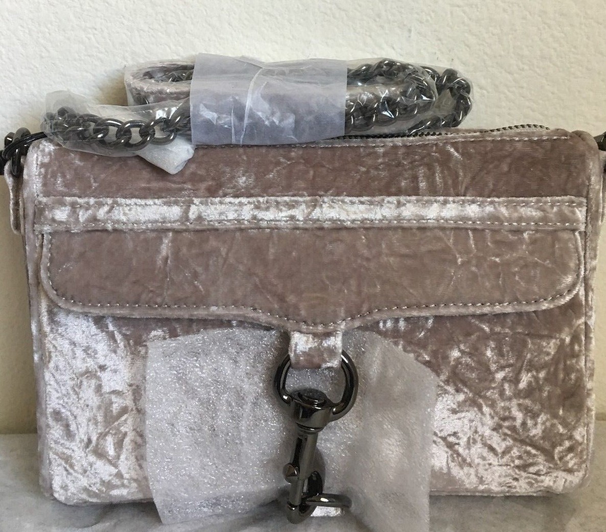 NWT Rebecca Minkoff Velvet Mini M.A.C Crossbody Bag $175 in Putty~~ON SALE!!