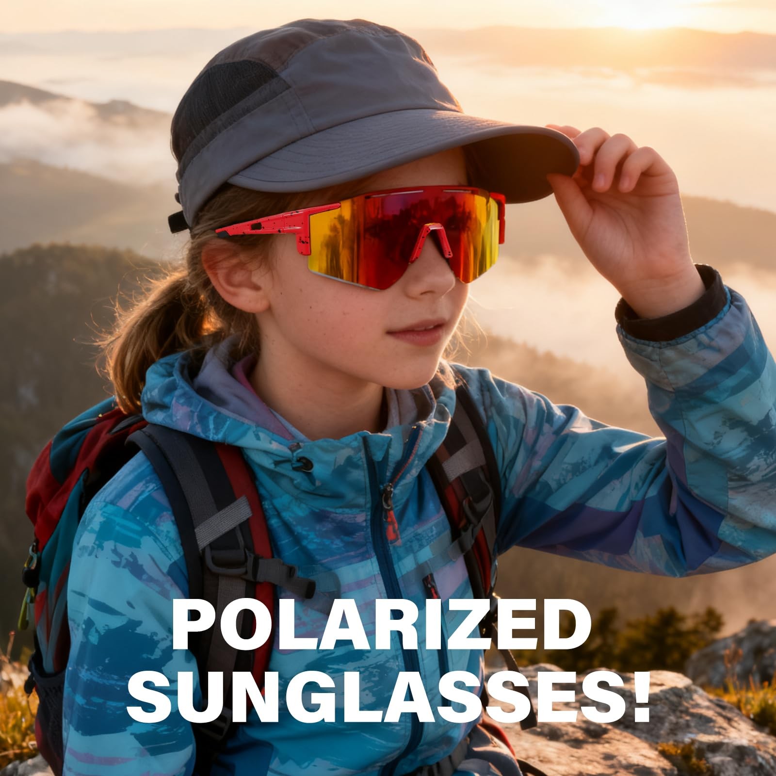 2PACK Oversized Kids Sunglasses Youth Baseball Sun Glasses Boys Girls Softbal…