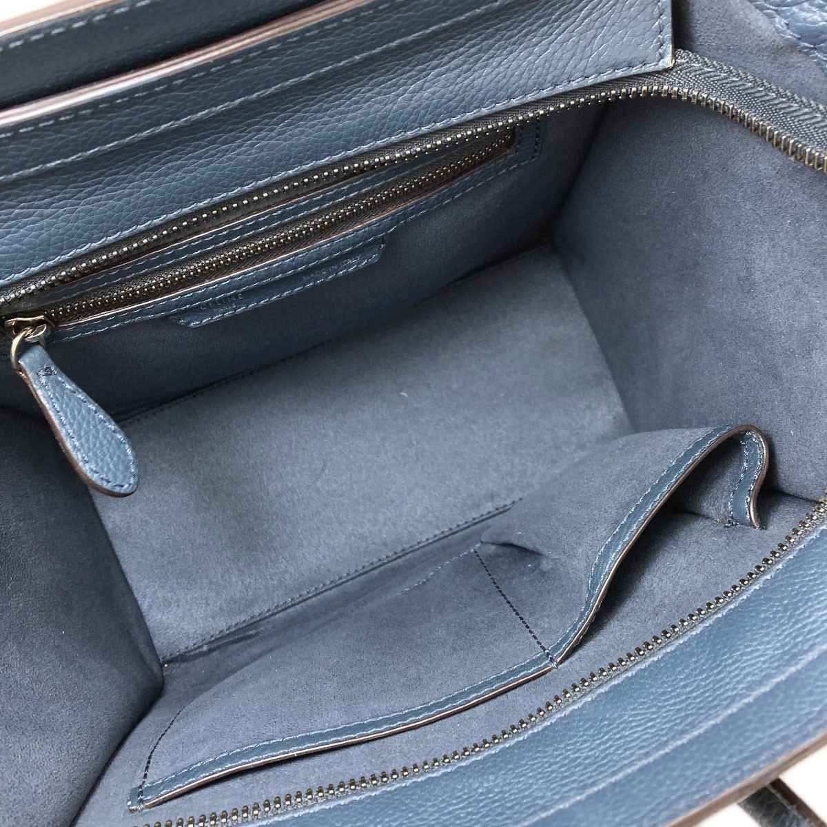 CELINE Luggage micro Tote Bag Calf Ladies [Used]