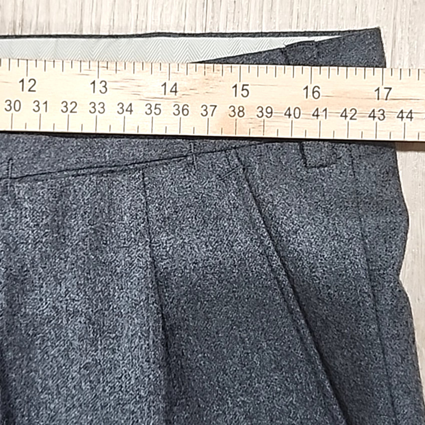 Brioni Bespoke 100% Wool Suit Men 42R Gray 2 Button Pleated Cuffed Pants Italy